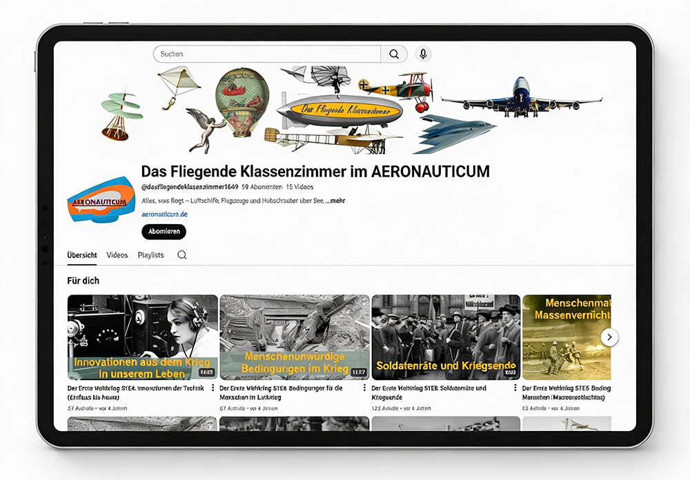 Mockup Youtube-Account